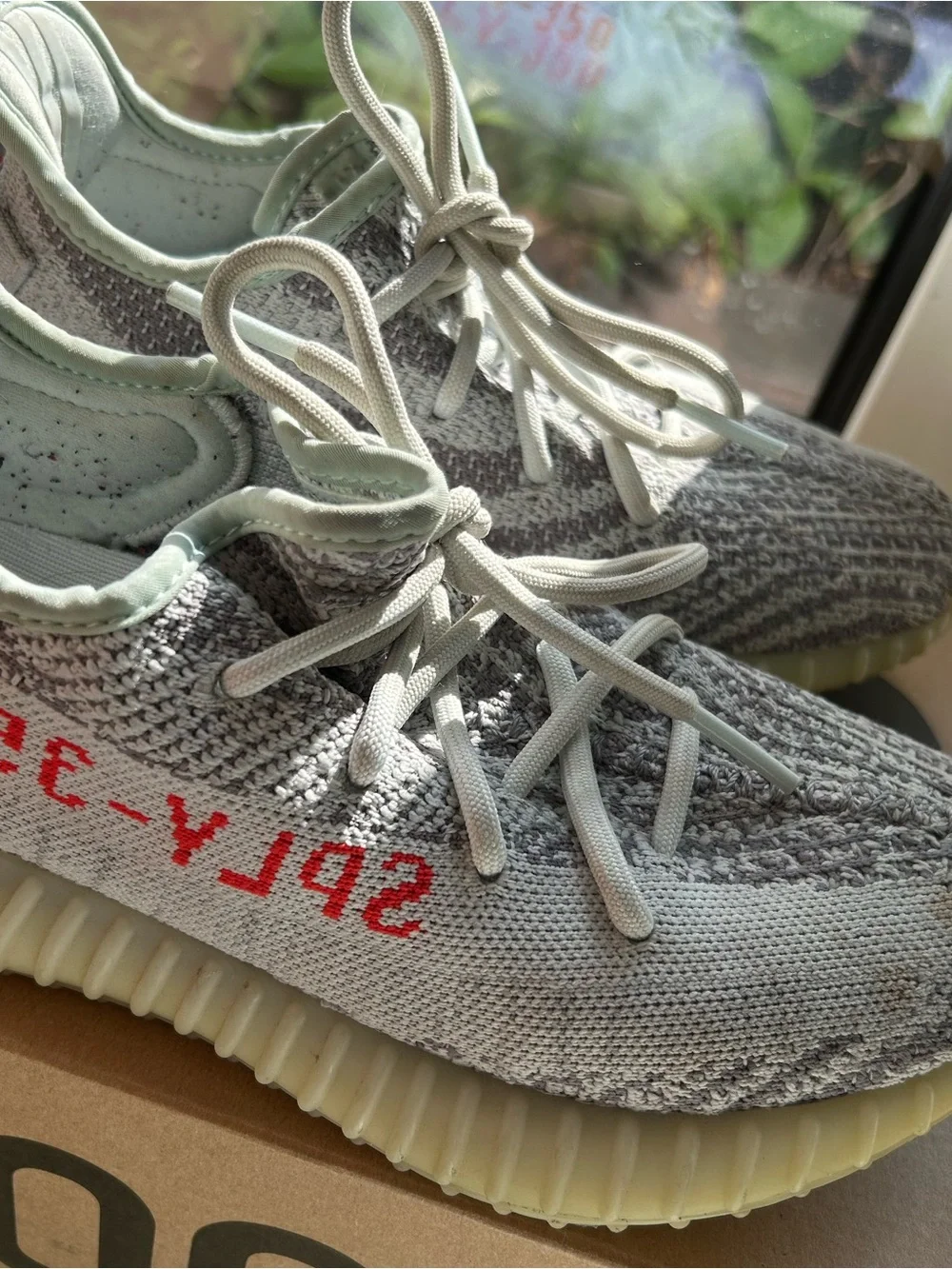 Adidas Yeezy Boost 350 V2 Blue Tint B37571 Size 7 w/ Original Box